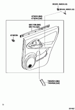 REAR DOOR PANEL & GLASS 2